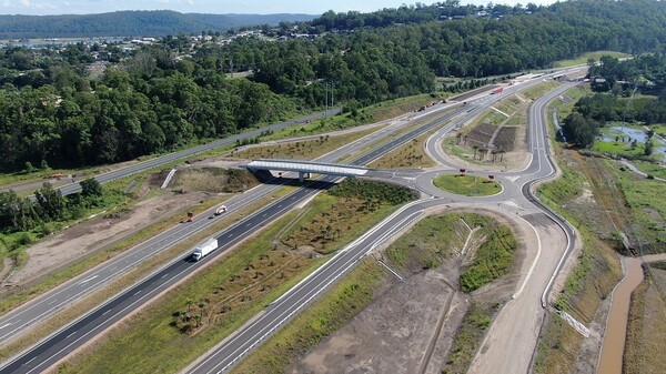 Aerial view of Maclean interchange site